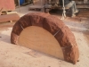 Hand-cut sandstone arch for a stone opening