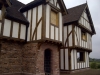 Sandstone arch with hand-cut voussoirs