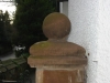 Sandstone acorn finial