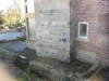 Sandstone walling at Birchwood, Marford