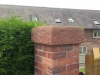 Red sandstone capping stone