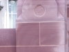 Red sandstone capping stone