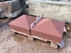 Hand-made sandstone pier caps