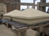 Bespoke sandstone capping for a wall