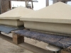 Weathered sandstone capping stone