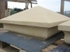 Sandstone pier caps ready for installation