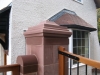 Weathered sandstone capping stone