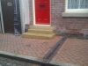 Hand-crafted sandstone at Cefn Mawr Townscape Heritage Initiative