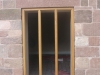 Weathered sandstone window sill