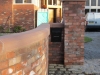 Red sandstone wall coping made to order by JB Stone