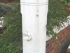 Hand-carved sandstone finial