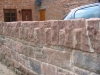 Sandstone label stop and moulding
