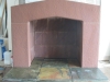 Sandstone fireplace matched for a restoration