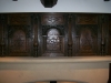 Carved sandstone mantel