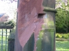 Sandstone masonry restoration at Frankby Cemetery, Wirral