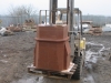Buff sandstone gate piers