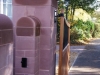 Pair of sandstone gateposts