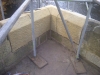 Hand-tooled sandstone quoin