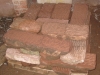 Punch-dressed sandstone surface