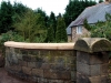 Hand-tooled sandstone quoin