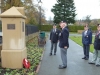 Sandstone plinth for the battalion memorial