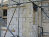 Sandstone corner quoins matched for a restoration