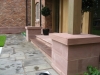 Finished sandstone staddle stone ready for delivery