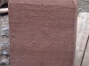 Sandstone staddle stone for an oak post, made in Wrexham