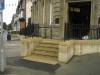 Flight of sandstone steps