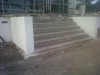 Hand-made sandstone garden steps