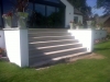 Flight of sandstone steps