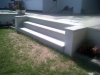 Solid sandstone door step