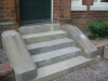 Natural sandstone steps and treads