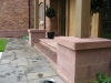 Hand-made sandstone garden steps