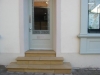 Sandstone step with a bullnose edge