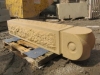 Finishing a sandstone gatepost