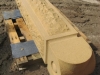 Sandstone gatepost on the workshop bench