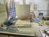Completed sandstone ball finial