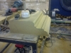 Sandstone masonry at Trelawney Square, Flint by JB Stone