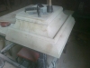 Sandstone restoration at Trelawney Square, Flint