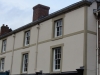 Sandstone walling at Trelawney Square, Flint