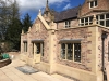 Stone masonry project at Tryn Hall Rossett