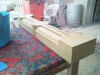 Red sandstone door surround matched for a restoration