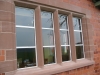 Sandstone window surround with a mullion