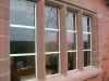 Hand-made sandstone door surround with carved corbels