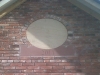 Buff sandstone door surround