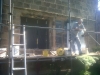 Buff sandstone door surround