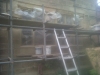 Red sandstone window surround by JB Stone