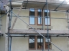 Arched sandstone door surround