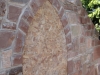 Moulded sandstone window surround